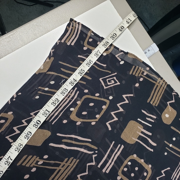 Chico's Long Primative Geometric Rayon Boho Academia Scarf Bundle For Discount - Picture 6 of 7